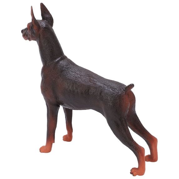 M Buder Static Doberman Dog Figurine, Highly Detailed PVC Animal Figure Toy for Kids Early Cognition and Education, Perfect for Collection and Room Decoration (6.4 inches / 16.3 cm)