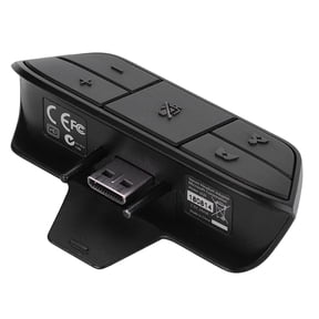 M Buder Stereo Headset Adapter for Xbox One Controller, Premium Wired Headphone Audio Converter Plug, Synchronize Game Control & Stereo Sound Perfectly, Black Color, 3.15 inches / 8 cm Length