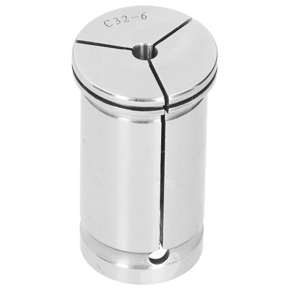 M Buder Straight Shank Collet CNC Router Adapter Powerful Chuck High Accuracy Hardware Tool For Heavy Cutting Lathe C32-6 6mm / 0.2in Inner Diameter Professional Quality Workholding Accessory