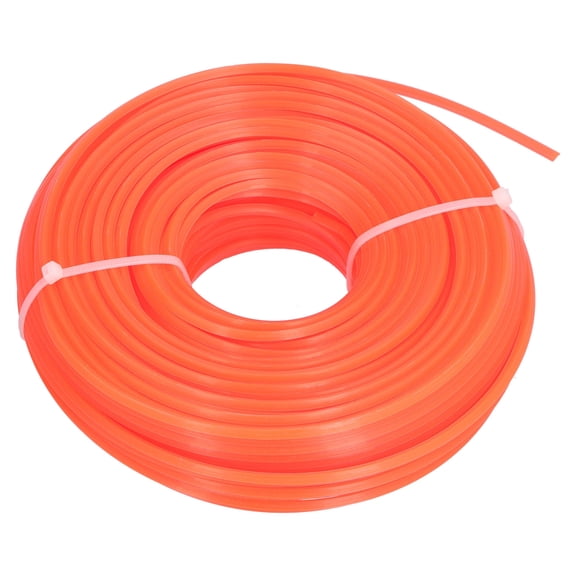 M Buder String Trimmer Replacement Line High Flexibility Easily Install Wear Resistant Mowing Nylon Trimmer Rope for Handheld Lawn Mower Accessory Red Square 0.094 inches / 2.4 mm Diameter