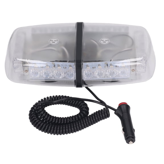 M Buder Strobe Light DC 12V LED Flashing Warning Lamp Bar Magnetic Base 13.38 in / 34 cm 1 Count