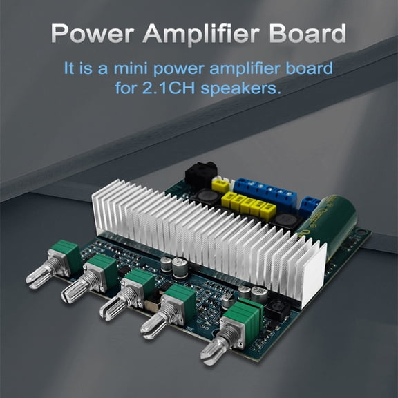 M Buder TPA3116 BT5.0 Audio Power Amplifier Board 2.1 Channel Subwoofer Digital Sound Amplifier Speaker Amp Board 50W+50W Output Module for Home Theater (5.9x4.3x1.6 inches / 15.0x11.0x4.0 cm)