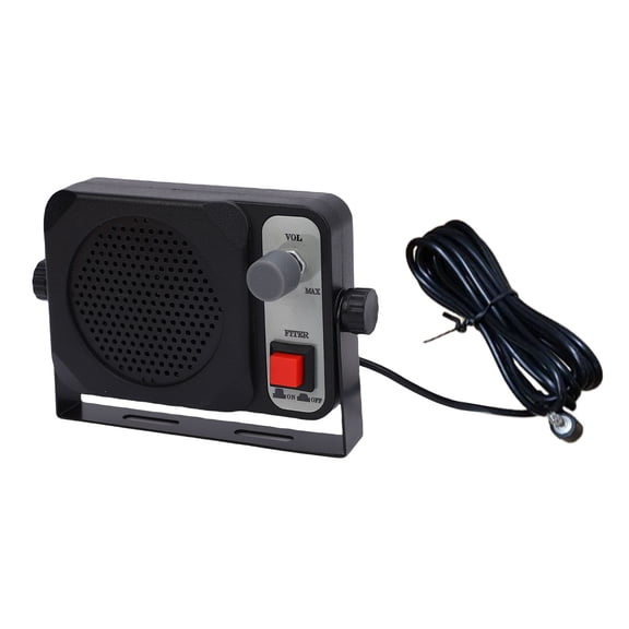 M Buder TS-650S Car Radio External Speaker 3.5mm Plug Mobile Transceiver CB Ham Radio Speaker, 11.5x8x4 cm / 4.53x3.15x1.57 inches
