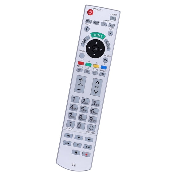 M Buder TV Remote Control Replacement for N2QAYB 000928 000842 000840 00101 000074 000863 001109, Silver Portable Controller with ABS Shell, 10m Distance[cite: 1]