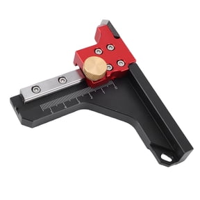 M Buder Table Saw Height Gage High Precise Aluminum Alloy Depth Measuring Ruler Setup Block for Woodworking Router Table (5.91 inches / 15 cm)