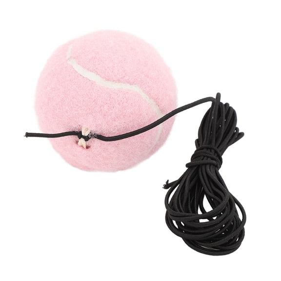 M Buder Tennis Training Ball with String High Elastic Solo Self Practice Rebound Trainer Balls Sport Training Tool for Outdoor Activities Pink 2.56 Inches / 6.5 cm