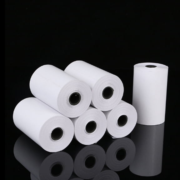 M Buder Thermal Paper Roll 2.24" x 0.98" (57x25mm) Portable Mini Photo Printer Paper, Wrong Questions Notes Printing Papers, 5 Rolls