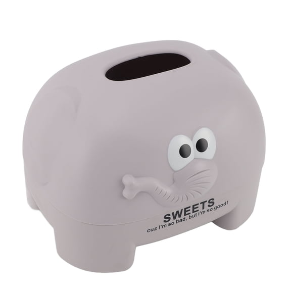M Buder Tissues Dispenser Box Cute Animal Shape Plastic Decorative Tissue Holders for Home Use Gray Elephant 7.09 inches / 18 cm Vanity Accessory for Bathroom Countertops and Desks