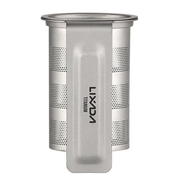 M Buder Titanium Mesh Tea Infuser Basket for Loose Leaf Tea, Corrosion-Resistant Reusable Tea Strainer with Hanging Hook, Fits 350ml Mugs and Tea Cups, 1.8 x 3.0 Inches / 4.7 x 7.5 cm