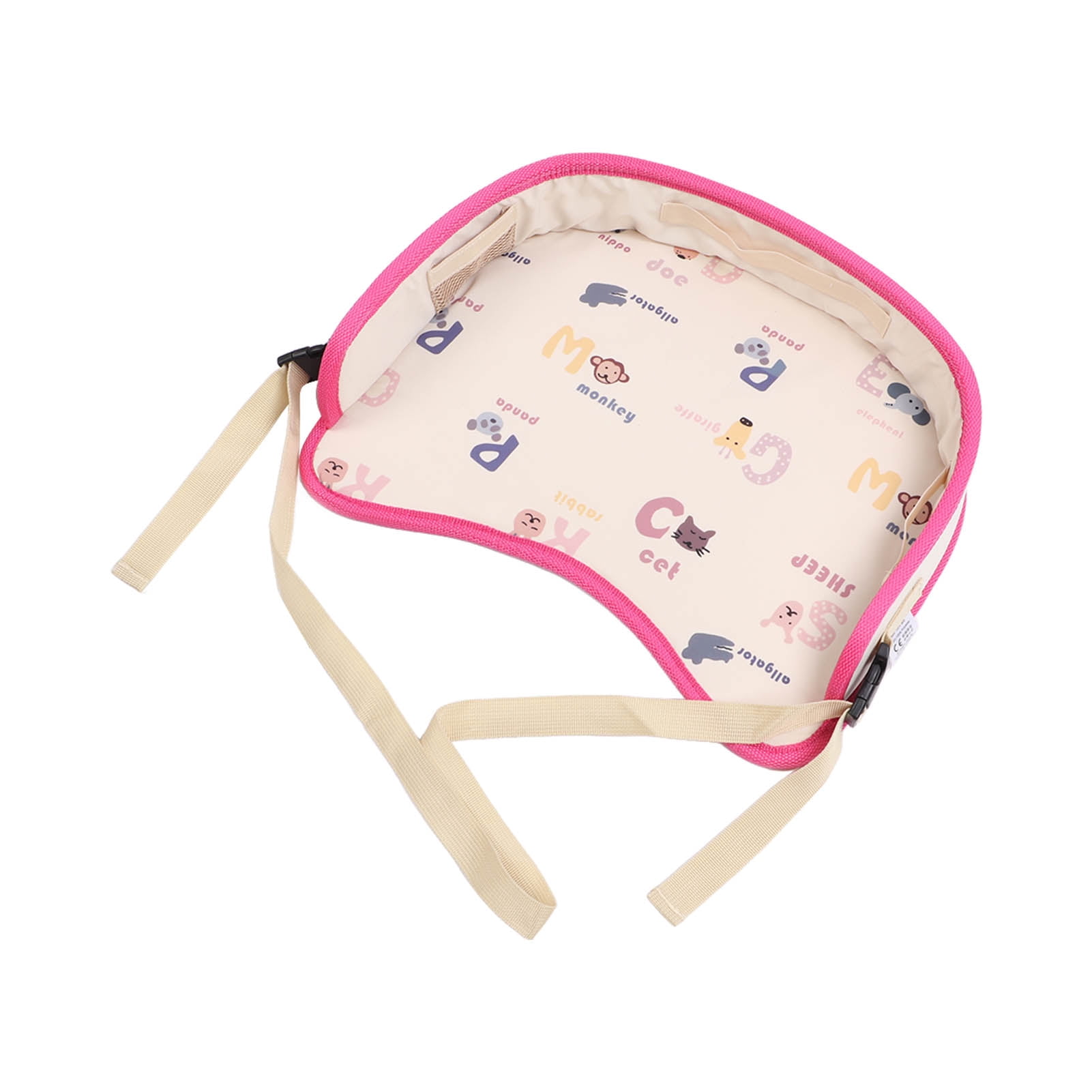 M Buder Toddler Car Seat Tray Portable Multi Functional Letters Pattern Storage for Snacking Playing, 16.5 inches / 42 cm