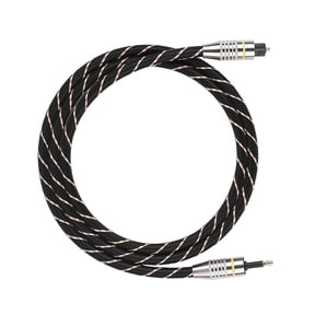 M Buder Toslink to Mini Plug 3.5mm Optical Fiber Digital Audio Cable, SPDIF Gold Plated Connector, Premium HiFi Sound Quality for Home Theater, 3.28 ft / 1m length