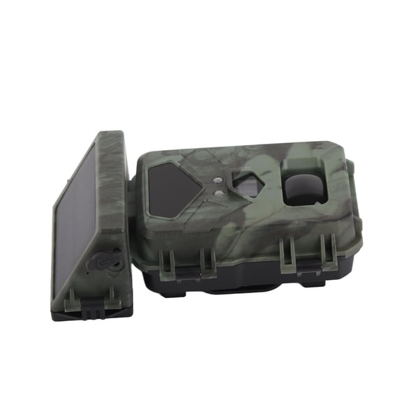 M Buder Trail Camera Mini700 IR Night Vision Waterproof HD Solar Powered Deer Camera for Outdoor Wildlife Monitoring 1080p Video Photo 6.69 inches / 17 cm