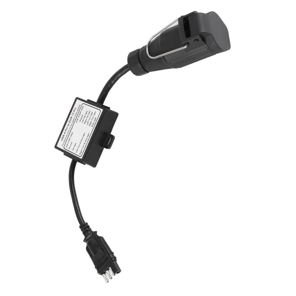 M Buder Trailer Light Converter US 4-Pin Flat Plug to EU 13-Pin Round Trailer Connector Portable Towing Wiring Adapter Electrical Solution