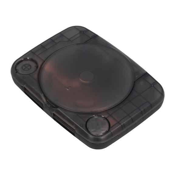 M Buder Translucent Console Replacement Shell Case for PS1 SCPH 001 101 102 103 Retro Video Gaming Repair Kit, Black, 7.87 inches / 20 cm
