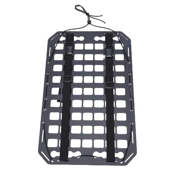 M Buder Truck Bed Molle Panel Aluminum Cargo Storage Organizer System 19.02 x 12.24 x 0.08 in / 483 x 311 x 2 mm Modular Fit For Sedans SUVs Pickups RVs Trailers With Straps And Buckles Included