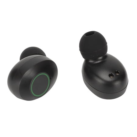 M Buder True Wireless Earbuds In-Ear Deep Bass Bluetooth 5.1 Headphones IPX7 Waterproof with LED Power Display Built-in Mic Charging Case for Sports Travel Music Calling, Black