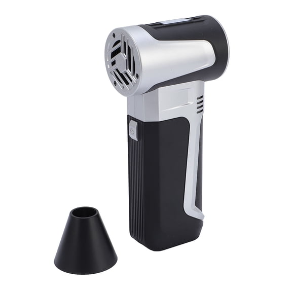 M Buder Turbo Fan Blower 130,000 RPM Electric Air Duster, Cordless Rechargeable Handheld PC Cleaner with 3000mAh Battery, Keyboard Dust Blower Portable PC Car Cleaning Tool, Black, 7.09 in / 18 cm
