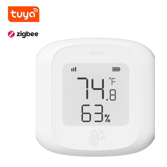 M Buder Tuya ZigBee Temperature Humidity Tester Digital Display Mobilephone APP Remotely Control Intelligent Linkage Hygrothermograph Smarthome Device 2.01 inches / 51 mm[cite: 1]