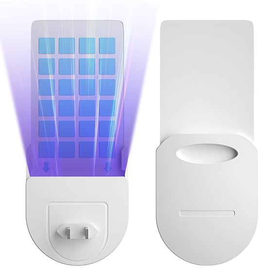 M Buder US Plug Fly Trap Indoor Safe Electric Bug Zapper Mosquito Killer, 4.7 inches / 12 cm, Includes 5 Adhesive Papers