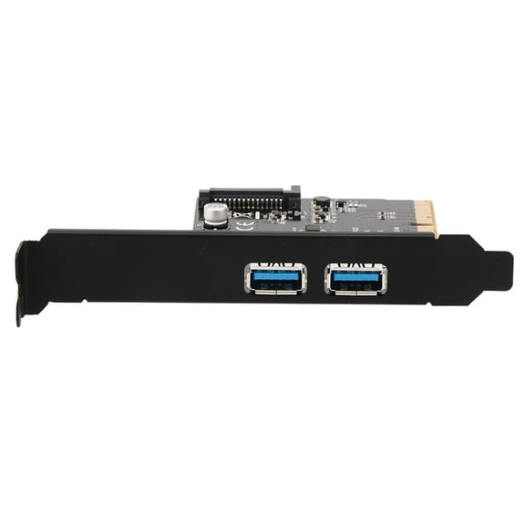 M Buder USB 3.2 Expansion Card Dual Port Type-C and Type-A Desktop PCIe Adapter Card ASMedia ASM3142 10Gbps High Speed Transfer for Windows and Linux OS (5.12 inches / 13 cm)