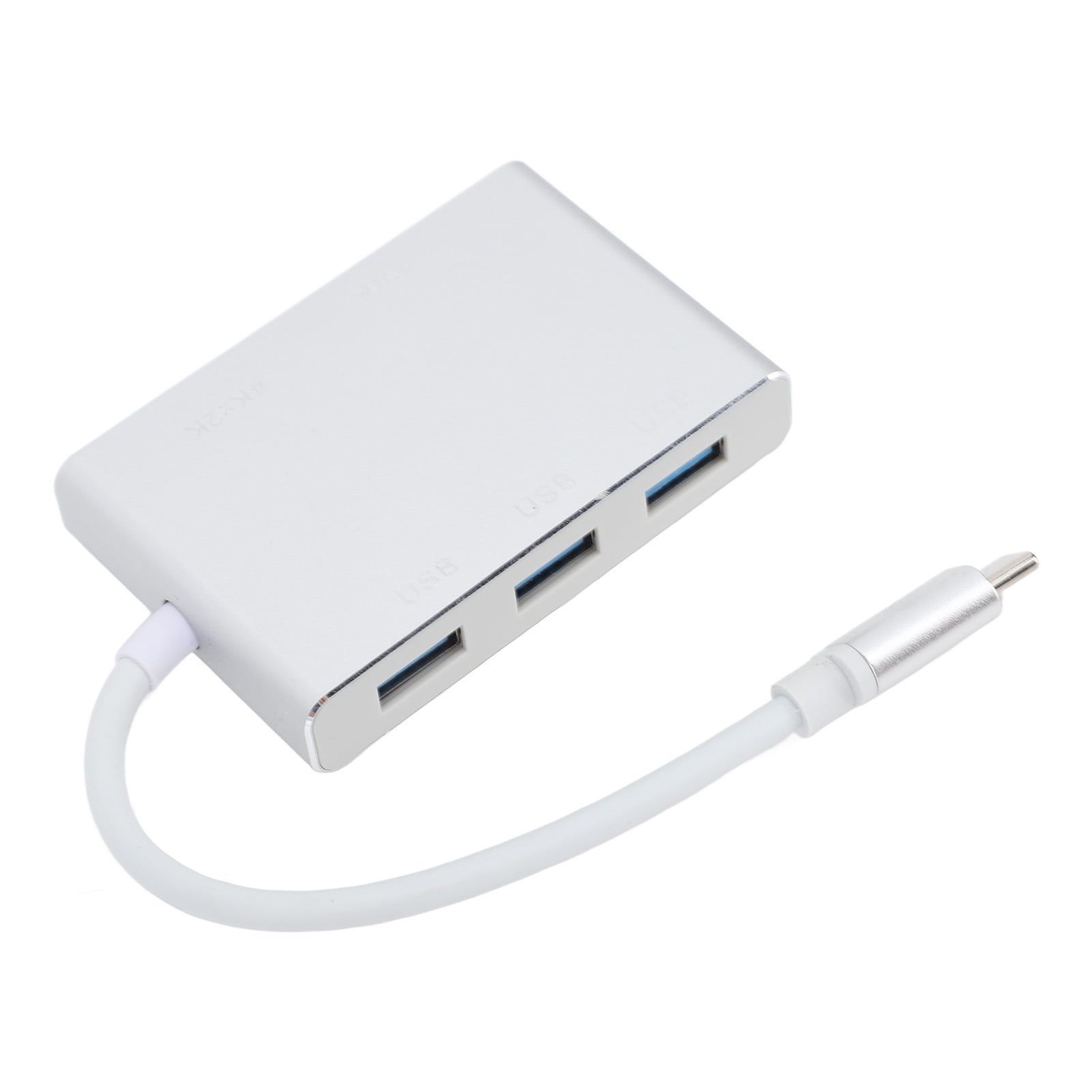 M Buder USB C Hub Portable 5 in 1 Type C to USB Multi Port Adapter Splitter 15 cm / 5.91 in Silver