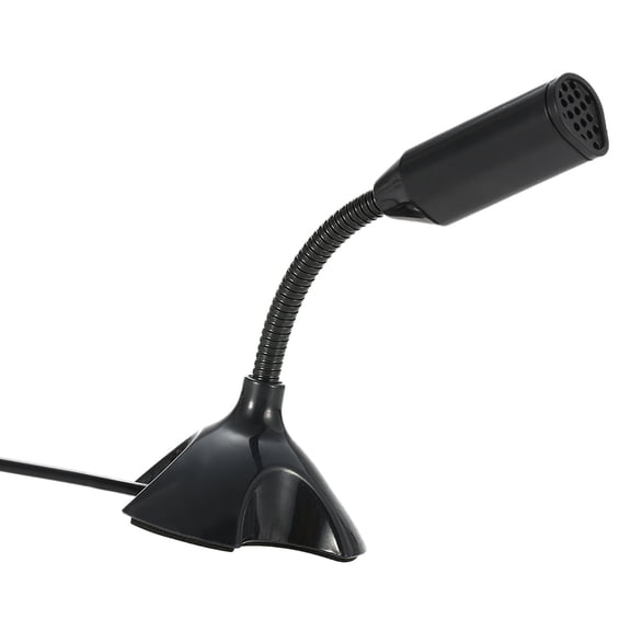 M Buder USB Desktop Microphone 360 Degree Adjustable Support Voice Chatting Recording Mic For PC Mac With A USB Port Black Mono[cite: 1]