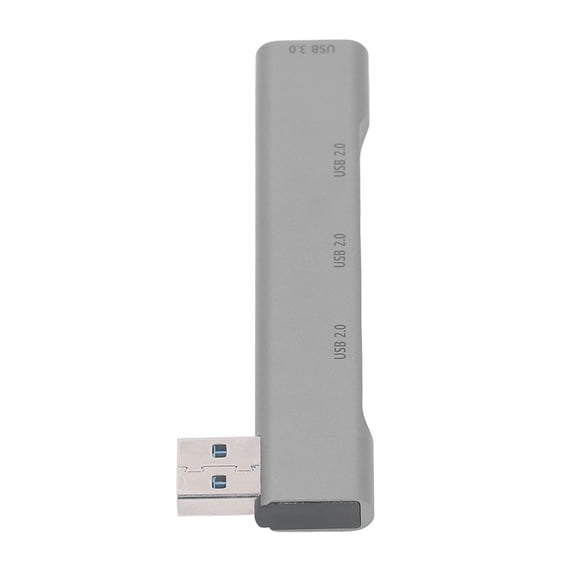 M Buder USB Hub Dock 4 Ports USB 3.0 and USB 2.0 5Gbps Aluminium Alloy Plug and Play OTG Function Multiport Adapter for PC Peripherals Laptop Mac Xbox SSD HDD (5.12 inches / 13.0 cm)