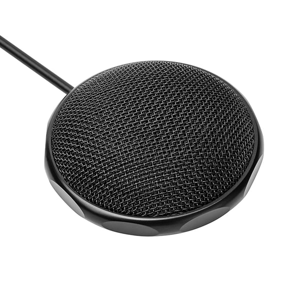 M Buder USB Omni-directional Condenser Microphone Mini Wired Meeting Business Conference Mic for PC Laptop Small Video Conferencing Chatting Recording Gaming