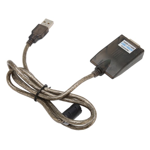 M Buder USB to RS232 Converter Industrial Grade Serial Adapter Cable with Driver CD Supported for Windows 98 ME 2000 XP VISTA 7 Linux OS X WinCE Operating Systems, Black, 6.30 inches / 16.00 cm