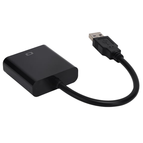 M Buder USB3.0 to VGA Converter 5Gbps HD 1080P Adapter Cable 15Pin Female External Video Card for PC Desktop Laptop, Black[cite: 1]