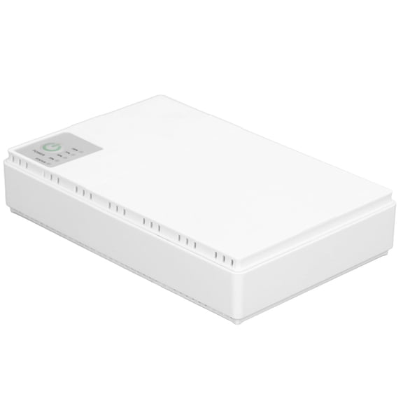 M Buder Uninterruptible Power Supply Mini DC Backup UPS System for Router Monitoring Camera White 85-265V EU Plug