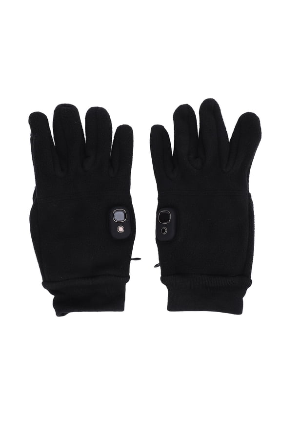 Unisex Heated Gloves Detachable Washable Plush Padded Winter Warm Heating Gloves for Skiing and Outdoor Snow Activities With Built-In 4000mAh Battery