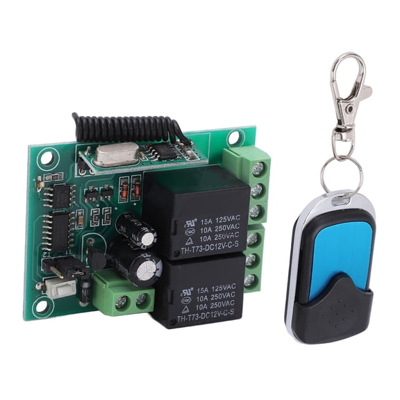 M Buder Universal 12V Wireless Relay Remote Control Kit 75ft Range Transmitter with Receiver for Garage Door Vehicles Winch 11.00 x 10.00 x 4.00 inches / 27.9 x 25.4 x 10.2 cm