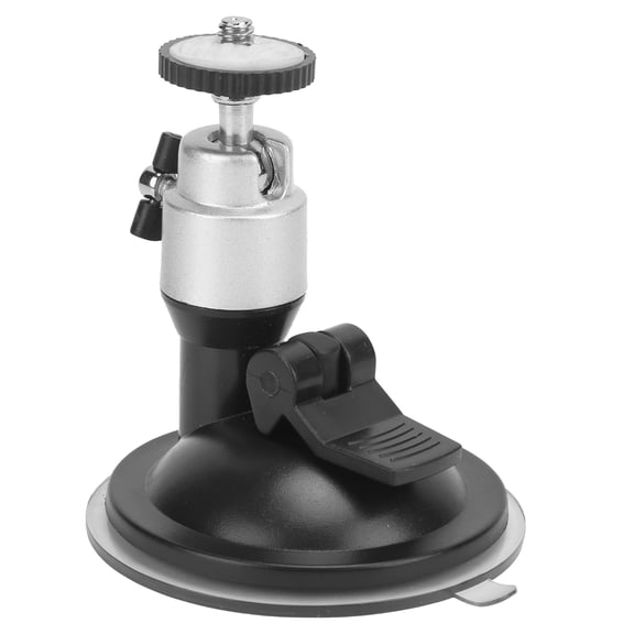 M Buder Universal Adjustable Alloy and Plastic InCar Suction Cup Mounting Adapter Base Accessory, Silver [cite: 18]