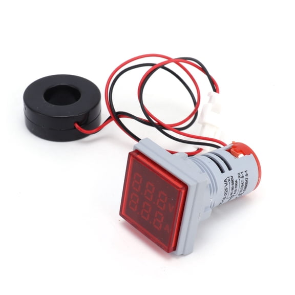 M Buder Universal Current Signal Indicator 2-Display Square Lamp Light 60~500V AC AD16-22FVA Red