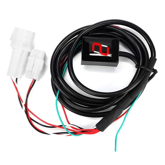 M Buder Universal LED Speed Gear Indicator Digital Display Motorcycle Modification Accessory Replacement Fit for Yamaha Models FJR1300 FZ-16 FZ-S FZ400 FZ6 Red Light