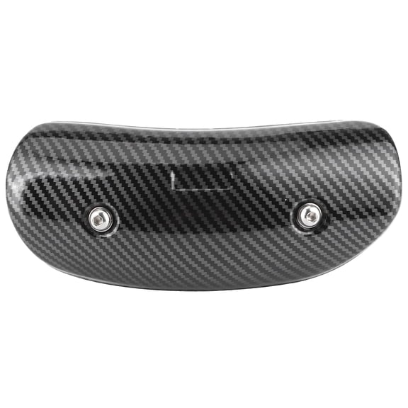 M Buder Universal Motorcycle Exhaust Middle Pipe Heat Shield Guard Cover Modification Accessory Anti-Scalding Protector Carbon Fiber Style 7.87 in / 20 cm