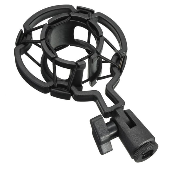M Buder Universal Shock-proof Microphone Mount Plastic Studio Mic Holder Stand Clip For Large Diaphragm Condenser [cite: 1]