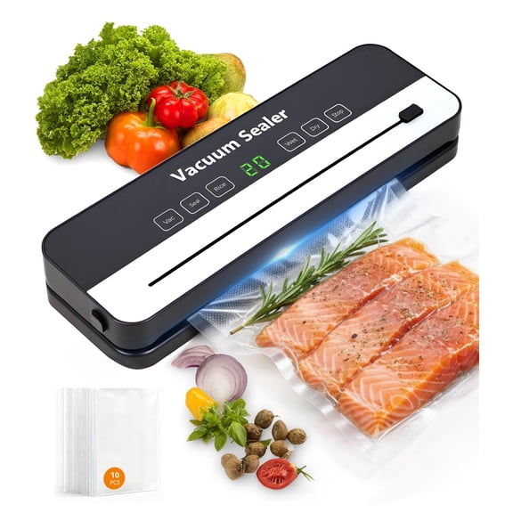 M Buder Vacuum Sealer Machine, Automatic Sealing for Food Storage with Cutter, 5 Modes, Residential, Commercial