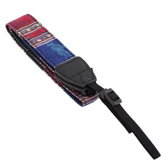 M Buder Vintage Knitted Fabric Camera Shoulder Neck Strap for DSLR SLR Cameras, Adjustable Lightweight Photography Accessory Belt, Multicolor 208, 30.71 inches / 78 cm Length