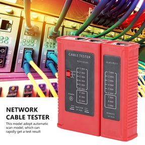 M Buder WZ-468 RJ45 and RJ11 Network Cable Tester Ethernet LAN Network Test Tool for Telephone Wire Circuit State Includes Detachable Section, 3.8 inches / 9.7 cm Size