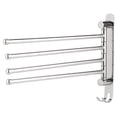 thumbnail image 1 of M Buder Wall Mount Stainless Steel 4-Rod Rotating Towel Rack Hanger (13.8 inches / 35 cm), Heavy Duty Space Saving Bathroom Toilet Organizer Accessory, 1 of 9