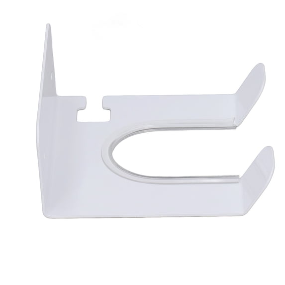 M Buder Wall Mounted Hair Dryer Holder Stainless Steel Hair Blow Dryer Rack Organizer for Home Washroom Bathroom, White Finish, Space Saving Design, Easy Installation (15 cm / 5.91 inches)