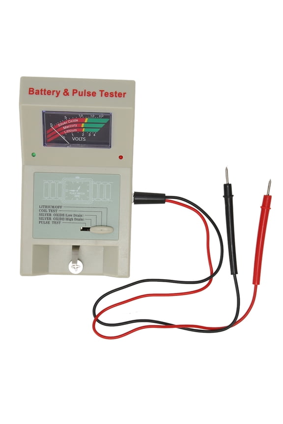Watch Battery Tester Multifunction High Accuracy Watch Pulse Tester Tool Kit for Watchmakers and Repair Workers, Plastic/Alloy Construction, Compact Portability (6.30 inches / 16 cm)