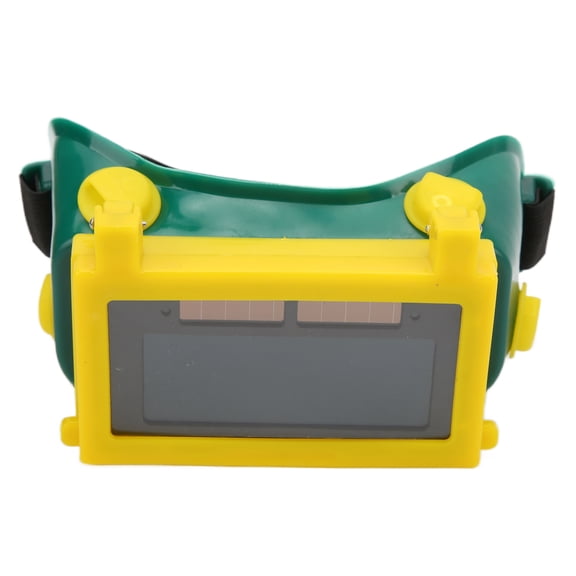 M Buder Welding Goggles Auto Darkening Flip Design Head-Mounted Protective Eyewear For Argon Arc Welding Anti-UV Adult Yellow-Green (7.48in / 19cm) 1 Count