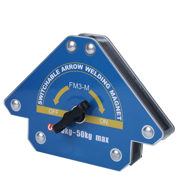 M Buder Welding Magnet Soldering Locator Tool Magnetic 30-50KG (66-110 lbs) Suction Arrowing Shape Switch Positioner Fixator For Steel Iron Plate Pipe 6.3x4.3x0.8 inches / 160x108x21 mm Multi-Angle