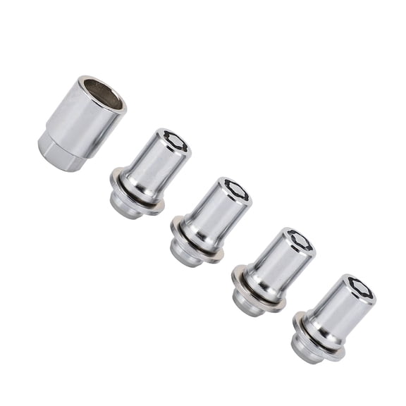M Buder Wheel Locking Lug Nut Set Anti Theft Wheel Nut Lock Kit 0027600901 M12x1.5mm Thread Size 1.73 inches / 4.4 cm Height Hex Drive Compatible with Corolla Tacoma 4Runner 5 Pack