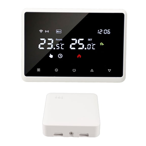 M Buder White Smart Thermostat Wall Mount 0.5 Accuracy Voice Control Home Appliances 230V