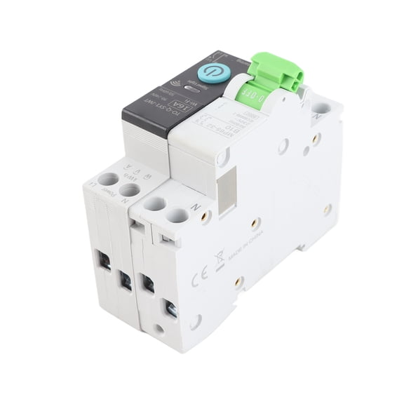 M Buder WiFi Intelligent Circuit Breaker, Remote Mobile APP Control Smart Home Switch, Timer Delay Voice Control Compatible 1P 25A Household Breaker White, 3.23 in / 82 mm