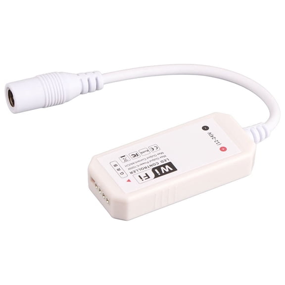 M Buder WiFi RGB LED Strip Controller DC12-24V, Magic Home App Smartphone Remote, Music Sync, 30m / 1181 inches Control Range, White